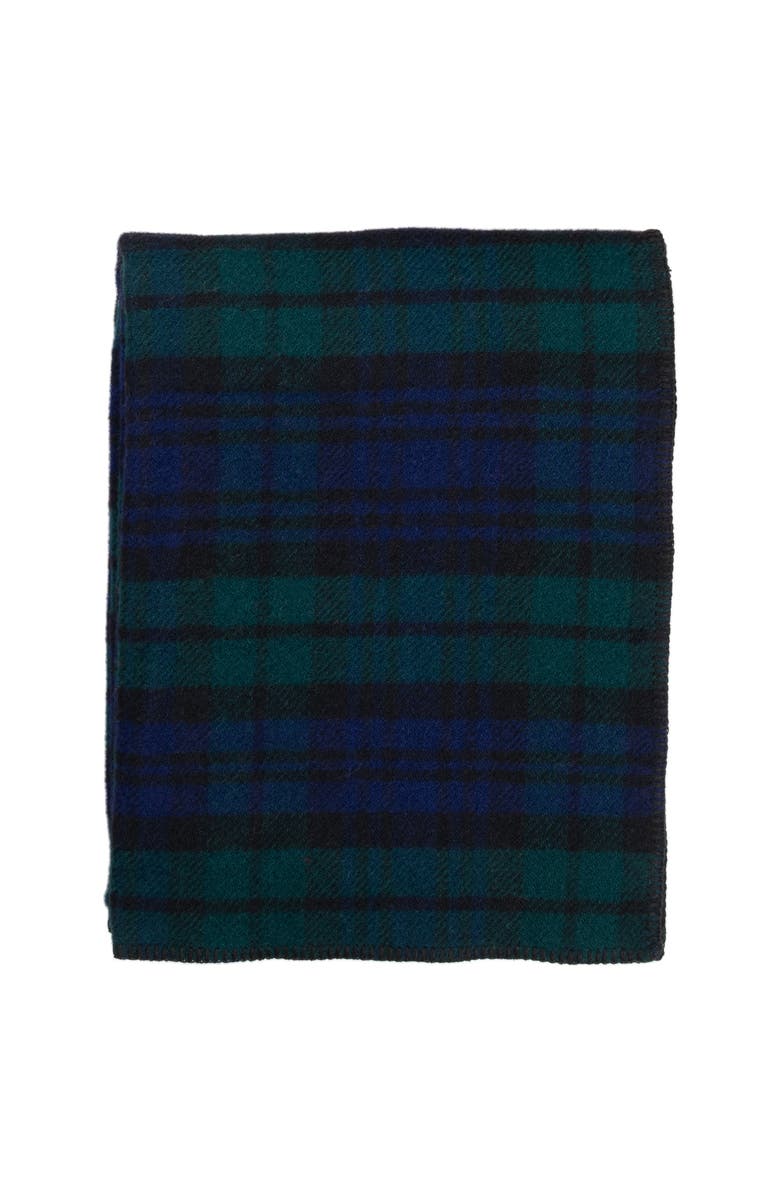 Prince of Scots Highland Tweeds Big Throw, Alternate, color, Black Watch