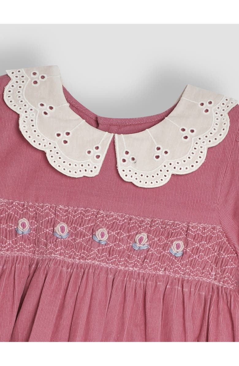 JOJO MAMAN BEBE Long Sleeve Smocked Cotton Corduroy Dress, Alternate, color, 