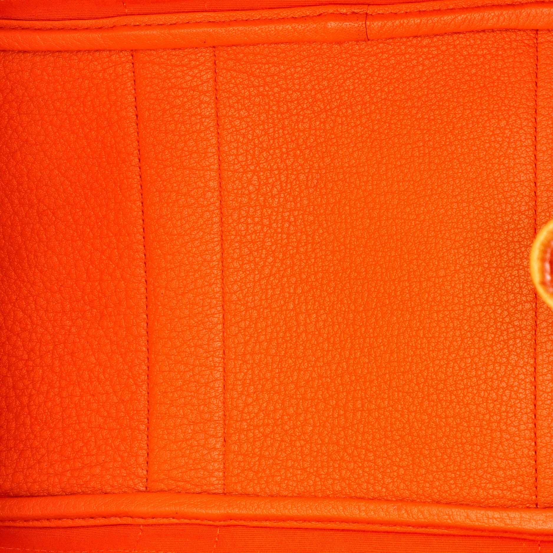 Pre-Owned Hermes Garden Party Tote Toile and Leather 36, Alternate, color, Orange H
