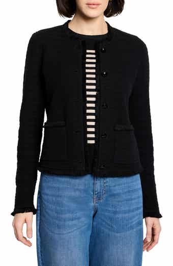 NIC+ZOE Fringe Mix Knit Jacket