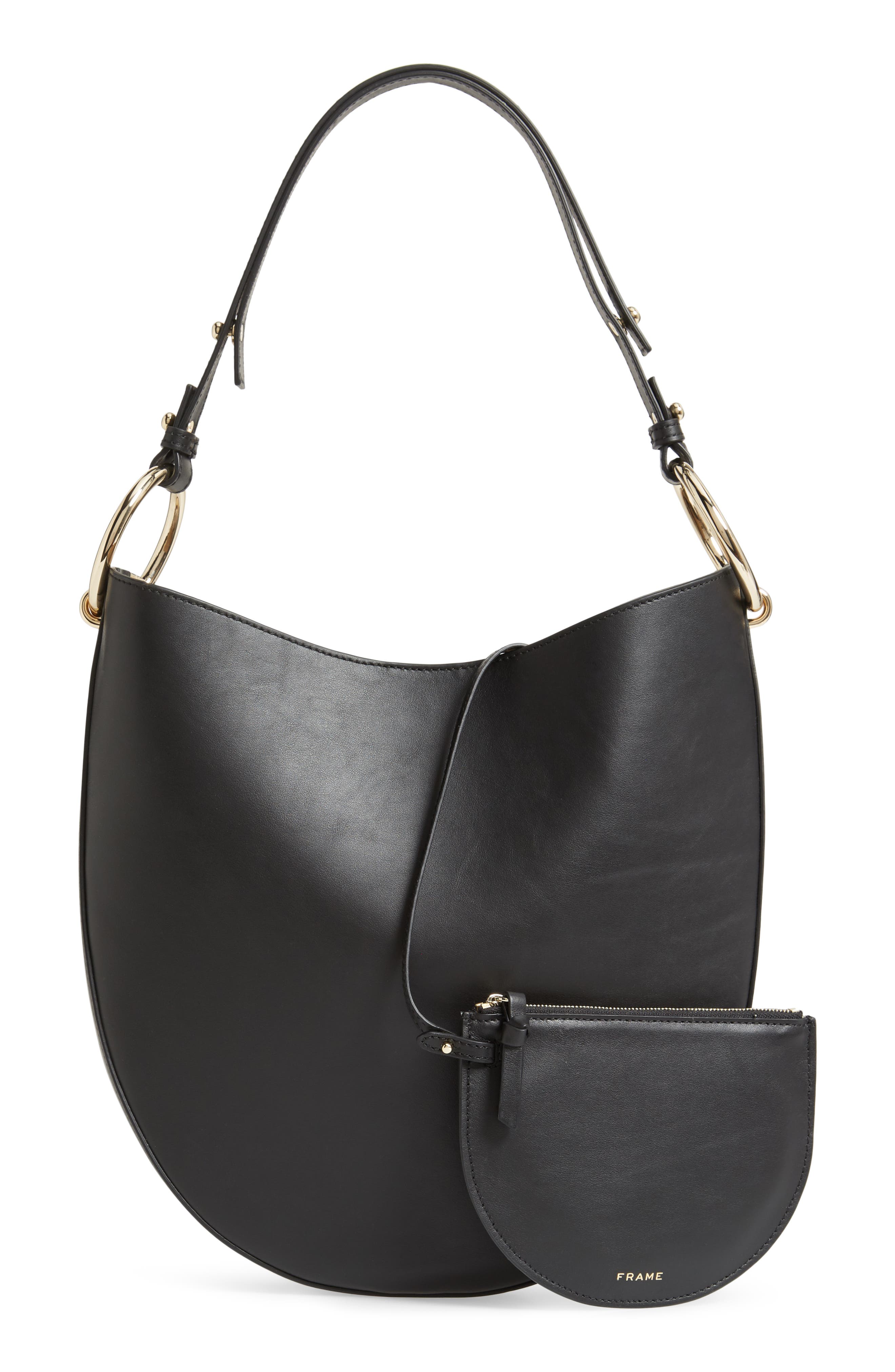 FRAME Le Switch Leather Hobo Bag, Alternate, color, 