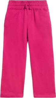 Mightly Kids Cozy Organic Cotton Wide Leg Fleece Pants