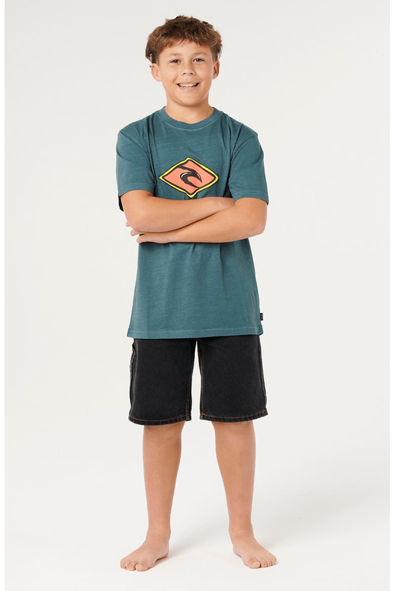 Kids' Sunset Sesh Cotton Graphic T-Shirt, Alternate, color, PINE NIGHT