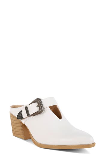 Rag & Co Holler Carved Buckle Mule