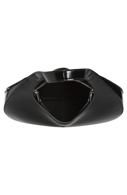 Coperni Swipe Baguette Leather Bag In Black