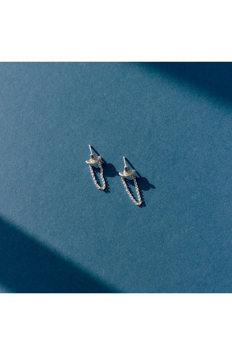 LOUPN Gat Earrings, Alternate, color, Silver