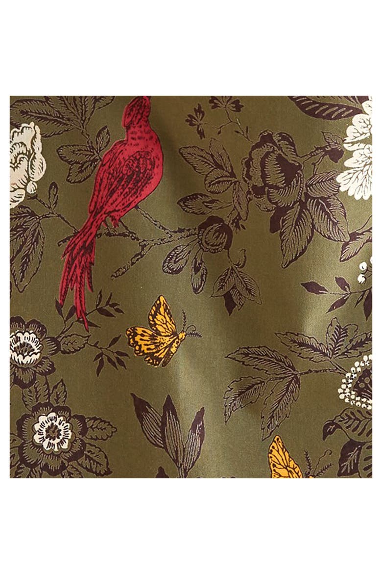Autumn Toile Dishtowel and Mitt Set Fall Harvest Kitchen, Alternate, color, Green