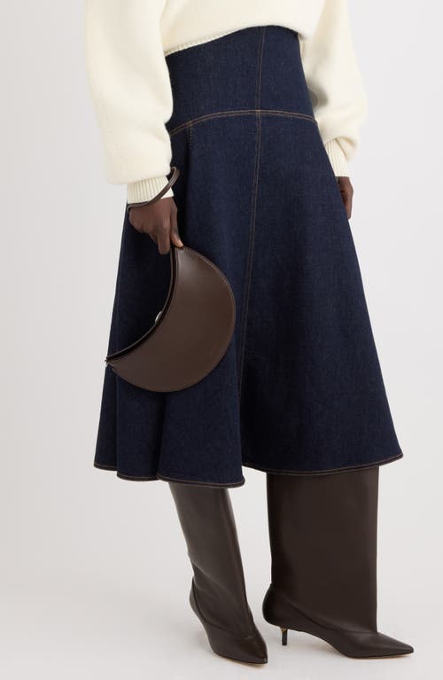 Jacquemus Le Petit Ovalo Leather Clutch In Brown