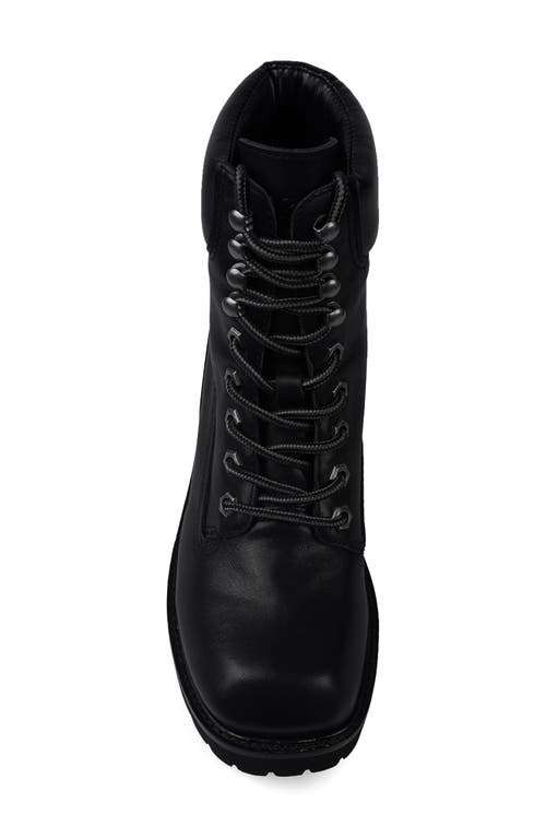 Candies Candie's Denneley Lug Sole Bootie In Black Nubuck
