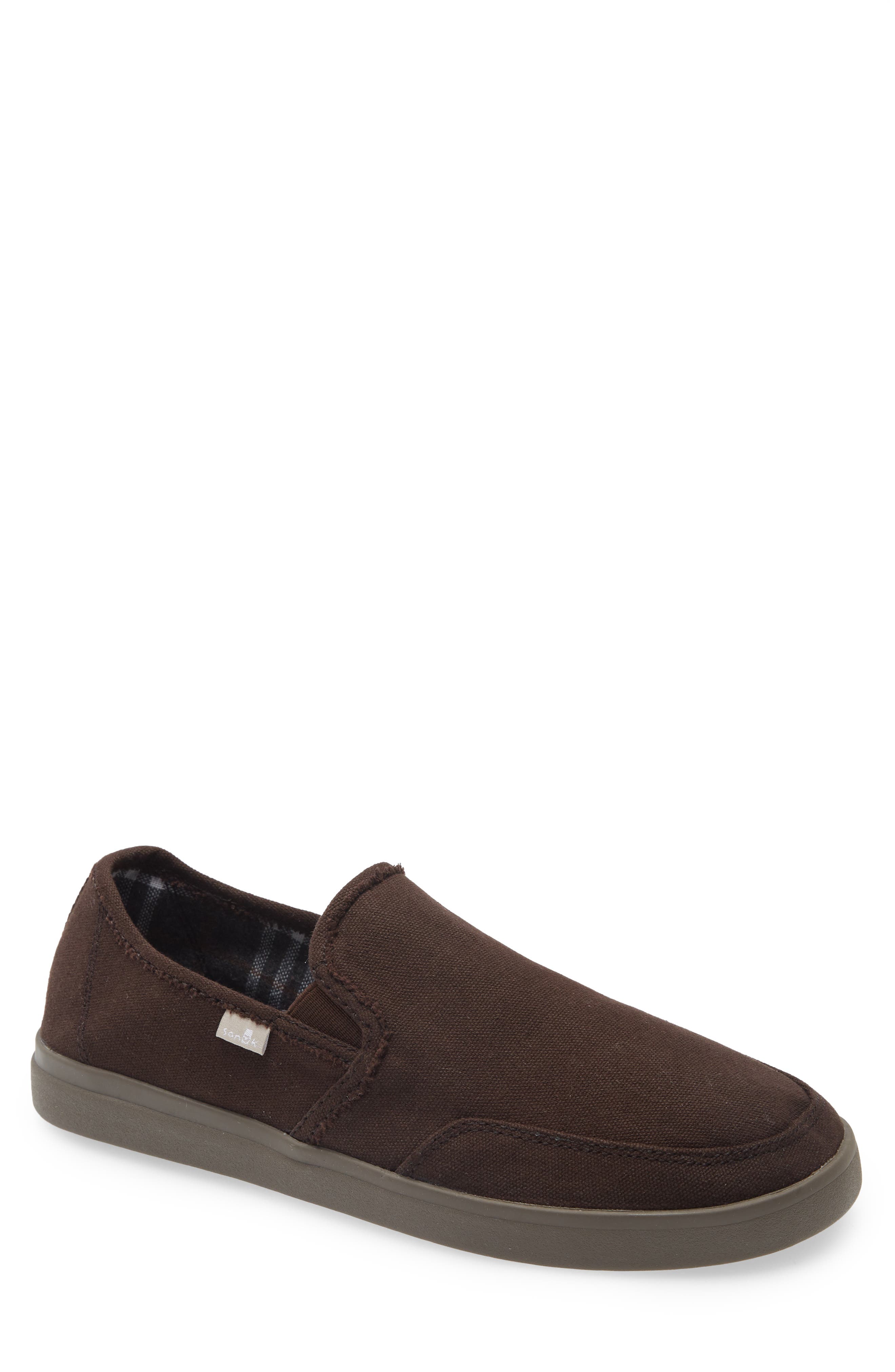 Vagabond Slip-On Sneaker, Main, color, DARK BROWN