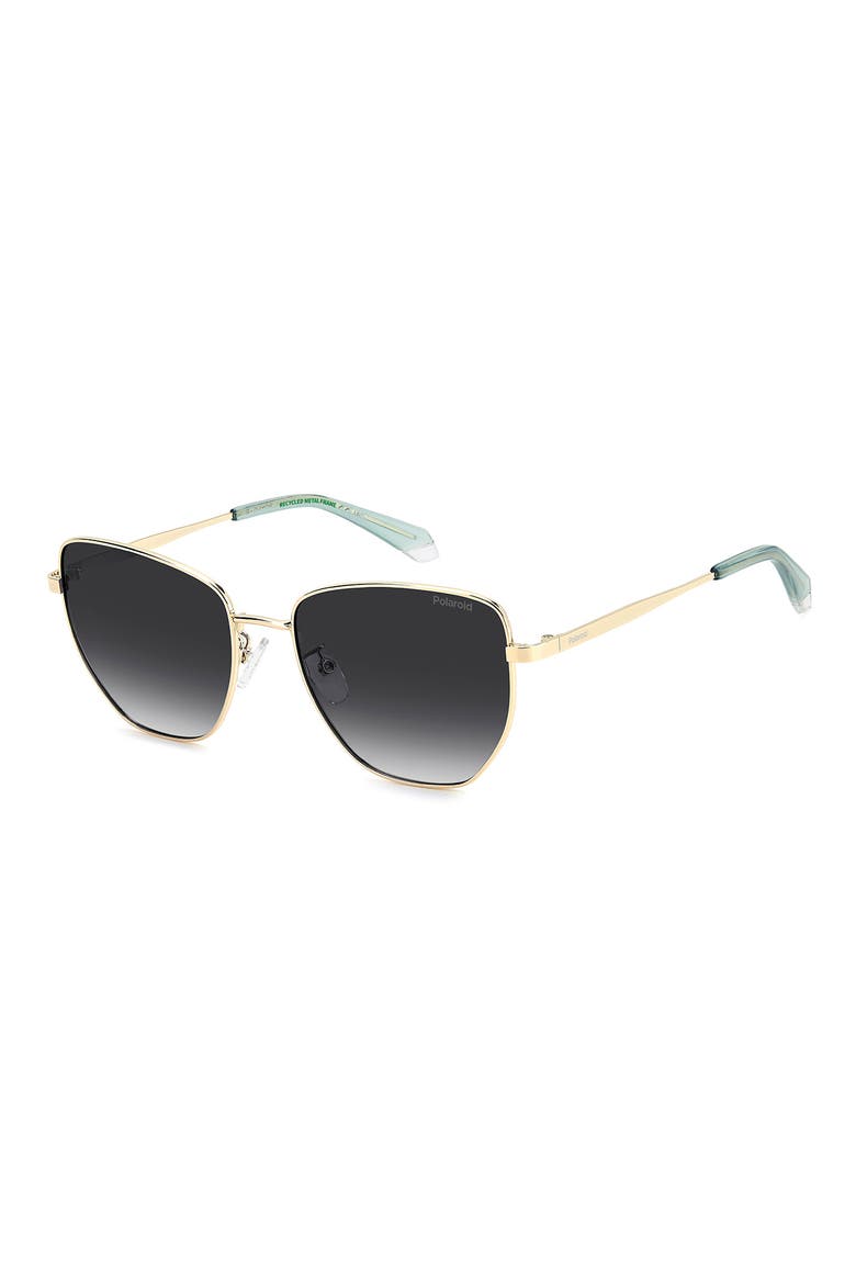 56mm Polarized Gradient Square Sunglasses, Alternate, color, 0J5G-WJ
