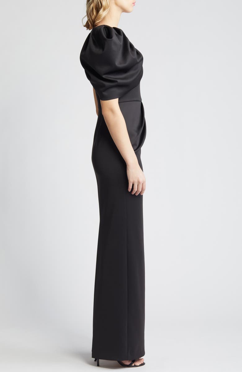Black Halo Egan One-Shoulder Gown, Alternate, color, 