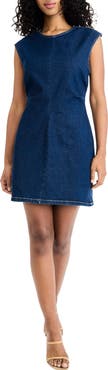 Donna Morgan Sleeveless Denim Minidress