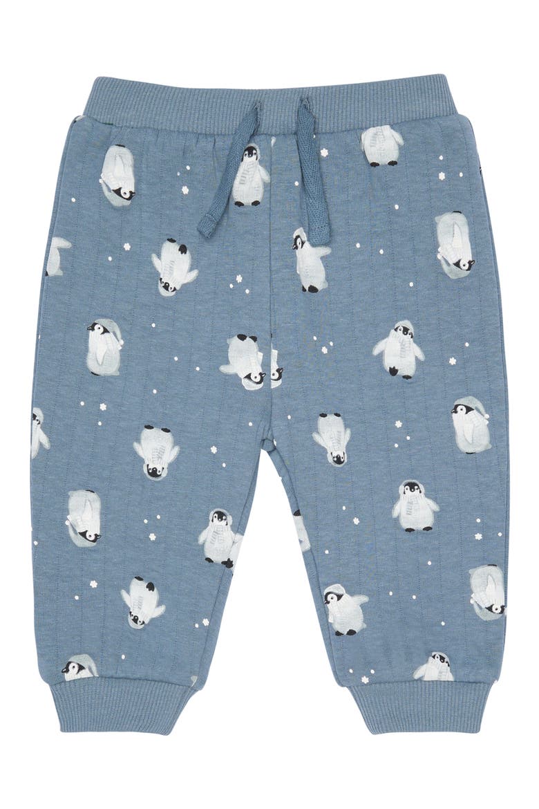3-Piece Quilted Sweatshirt, Joggers & Socks Set, Alternate, color, PENGUINS
