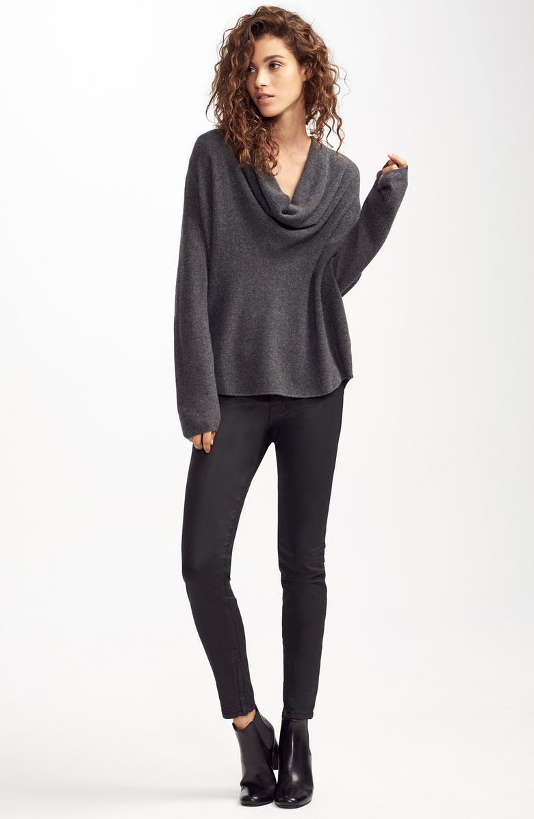 Joie Mikkelin Wool & Cashmere Drape Neck Sweater, Alternate, color, 