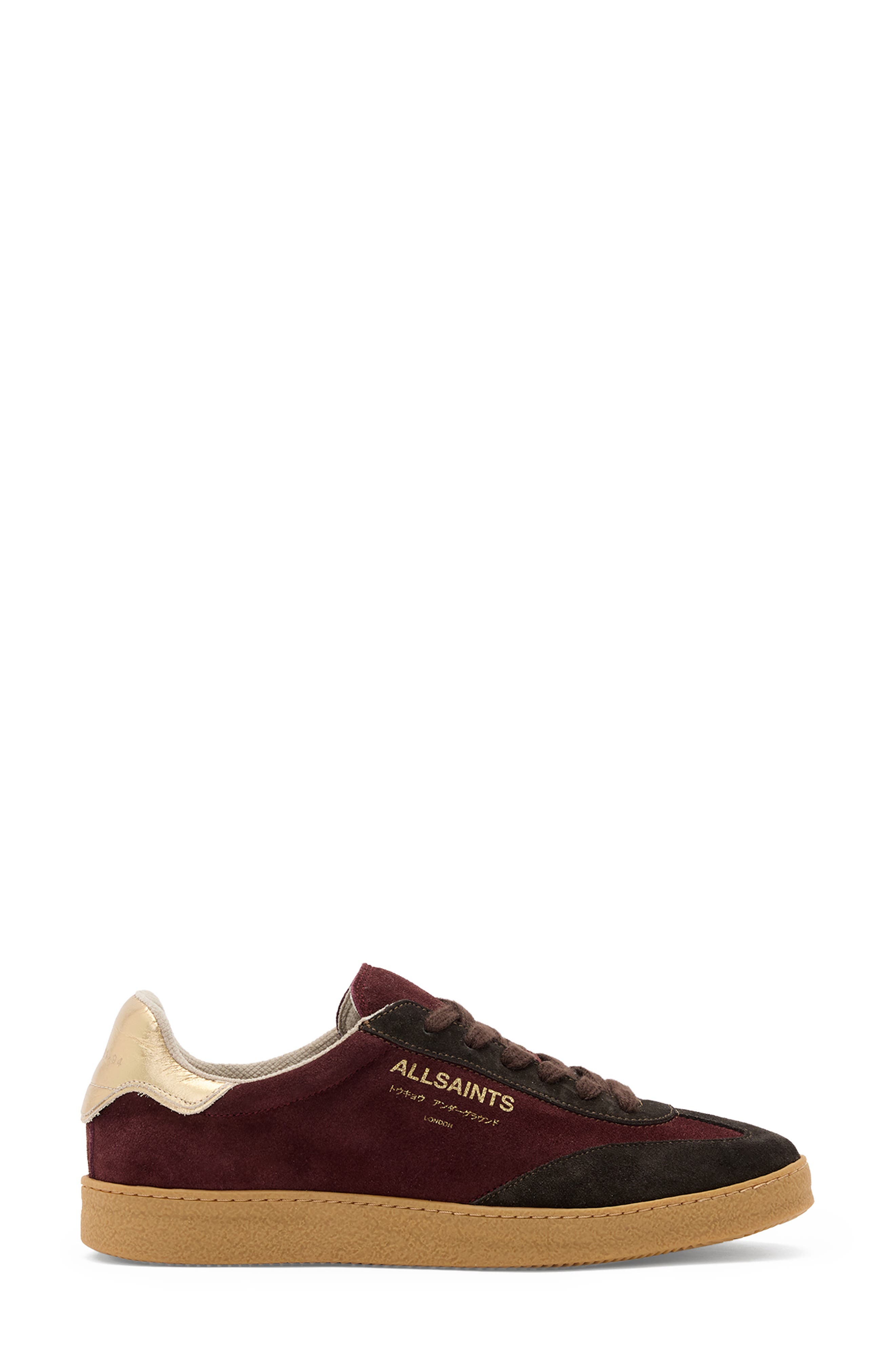 Thelma Metallic Sneaker, Alternate, color, TITAN RED/ BROWN