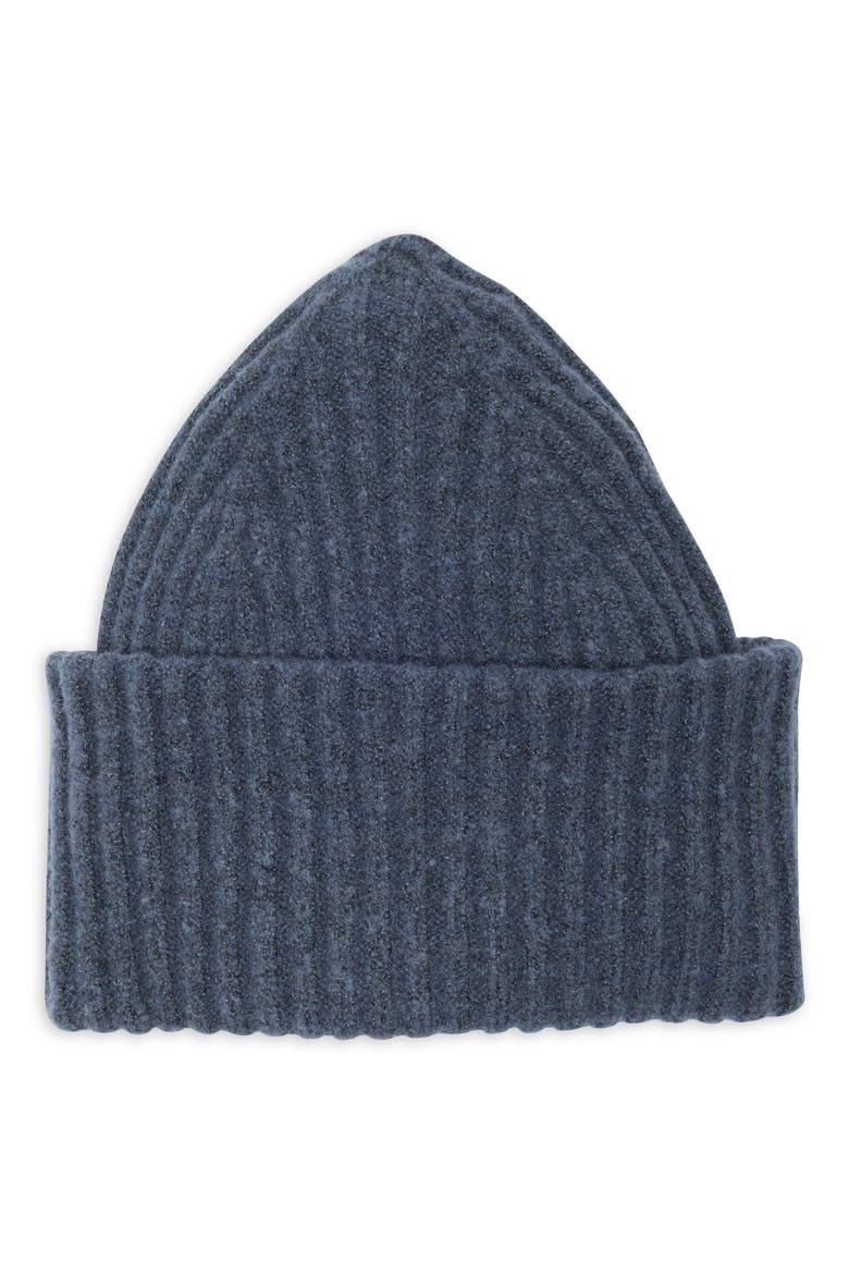Core Wide Cuff Beanie, Main, color, NAVY