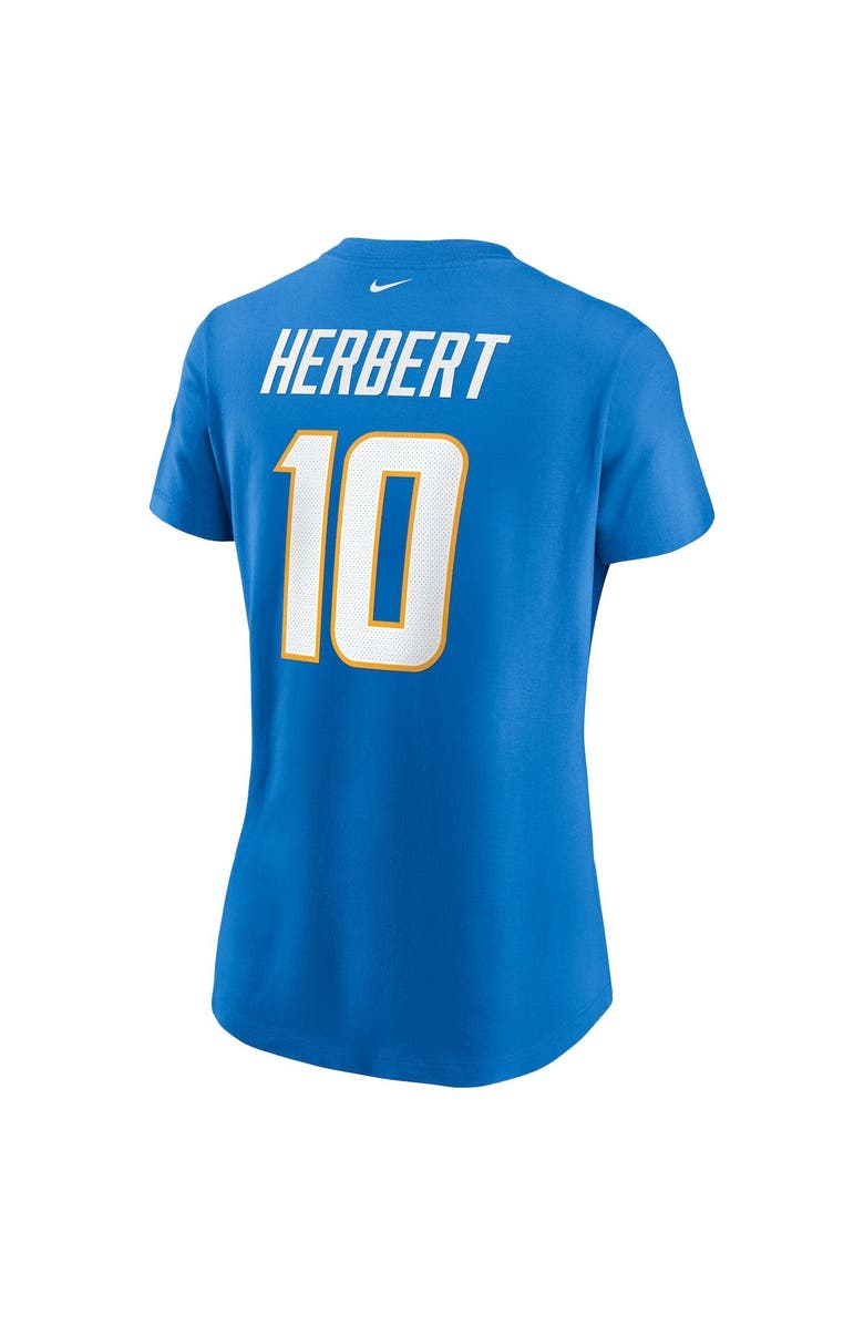 Nike Women's Nike Justin Herbert Powder Blue Los Angeles Chargers Name & Number T-Shirt, Alternate, color, Powder Blue
