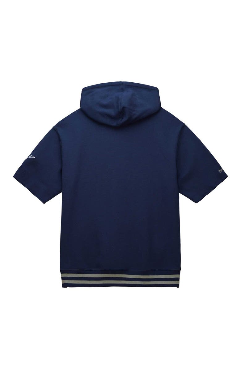 Mitchell & Ness Men's Mitchell & Ness Navy Dallas Cowboys Pre-Game Short Sleeve Pullover Hoodie, Alternate, color, Navy