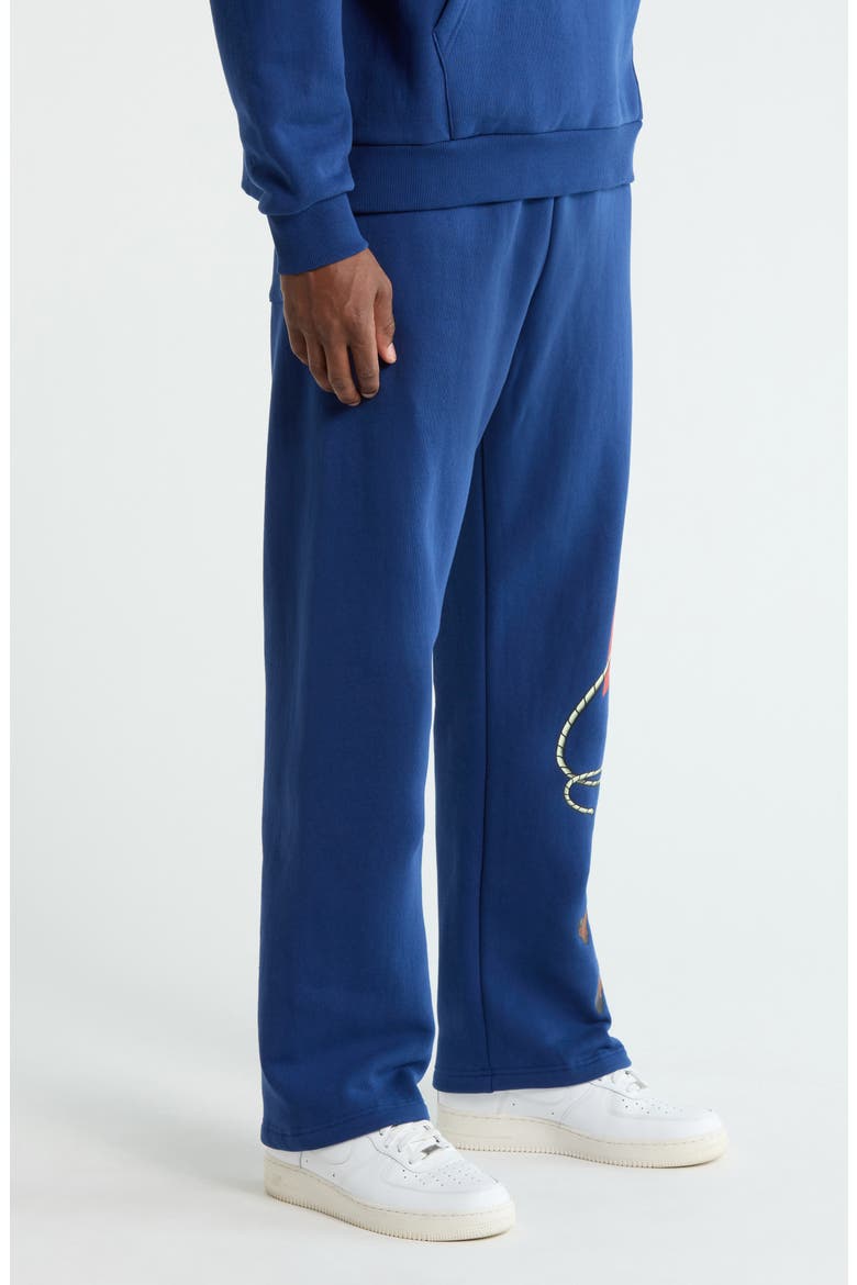 Cowboy Bear Cotton Joggers, Alternate, color, NAVY