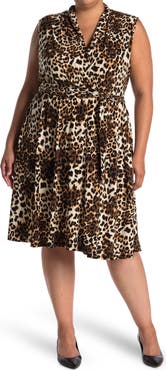 Love By Design Prescott Fit & Flare Belted Knee Length Dress