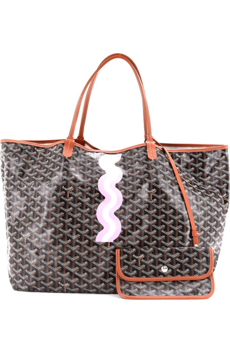Pre-Owned Goyard Saint Louis Tote Printed Coated Canvas GM, Alternate, color, Brown