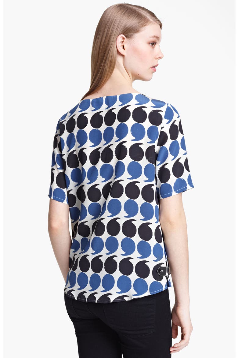 Band of Outsiders Punctuation Print Top, Alternate, color, WHITE BLUE BLACK