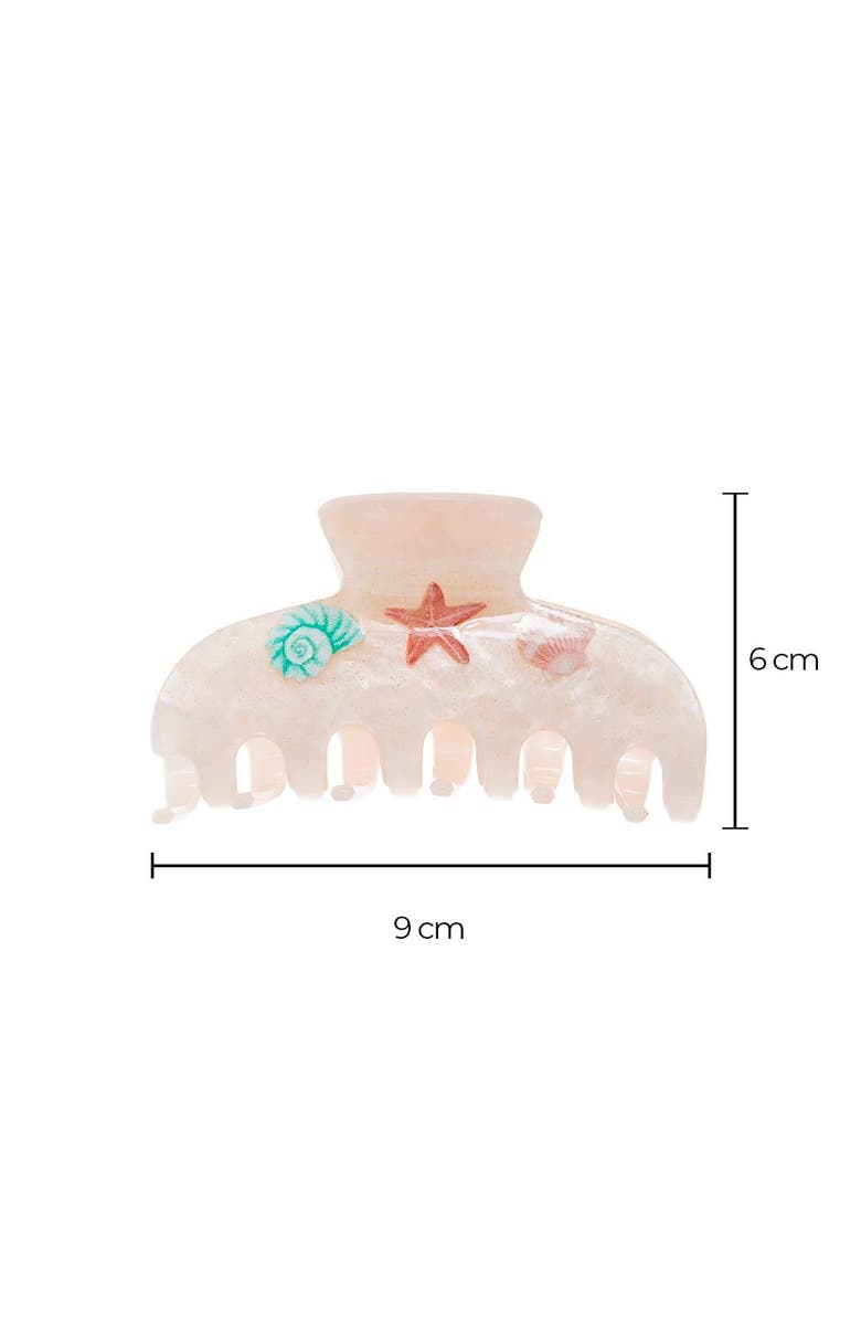 BY ADINA EDEN Printed Starfish & Sea Shells Hair Claw Clip, Alternate, color, 