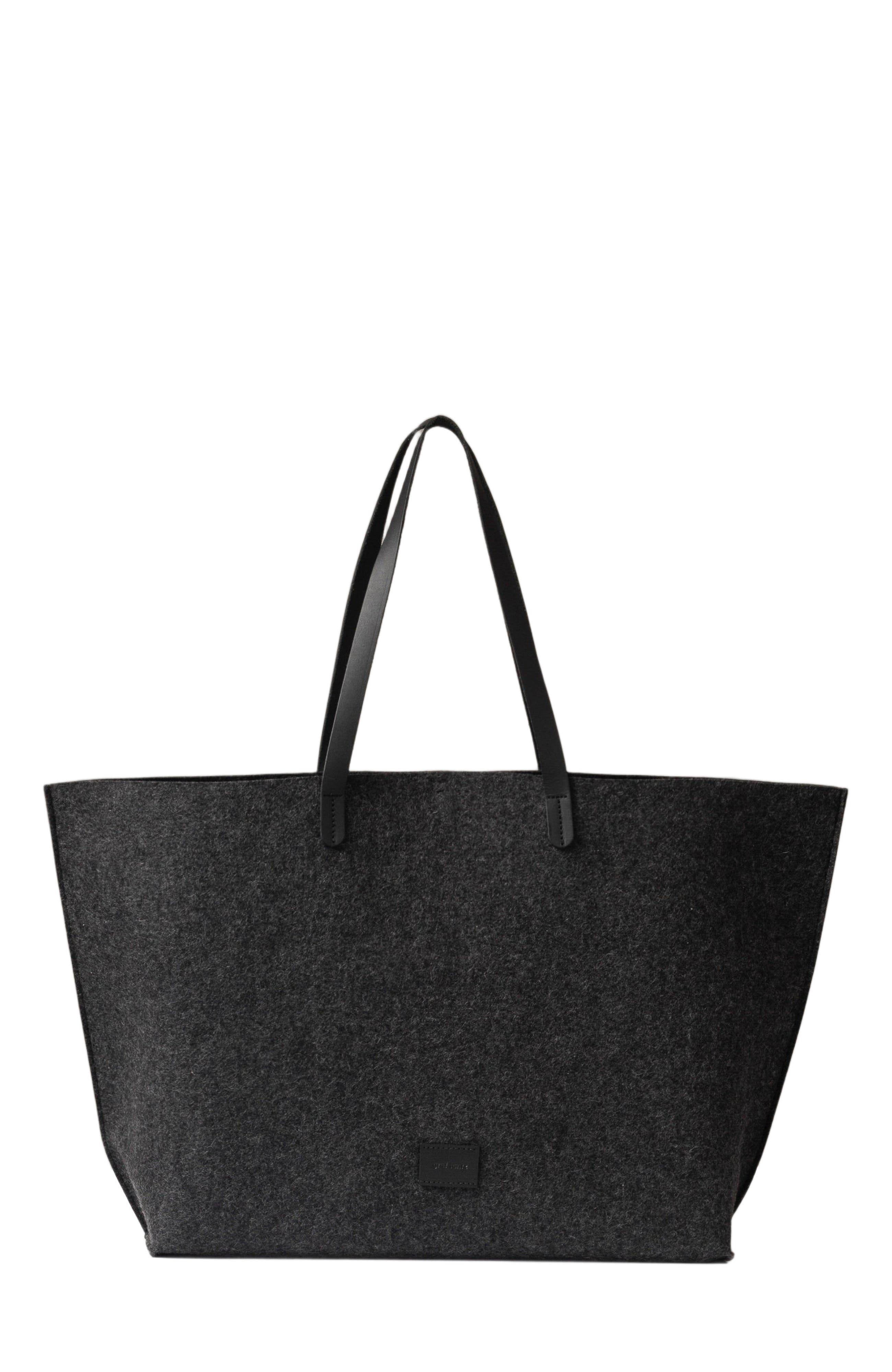 Graf Lantz Hana Merino Wool Boat Bag, Main, color, Charcoal