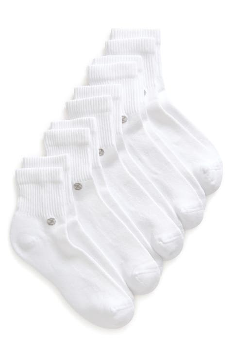 All Purpose Cushioned 5-Pack Quarter Crew Socks