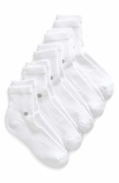 All Purpose Cushioned 5-Pack Quarter Crew Socks