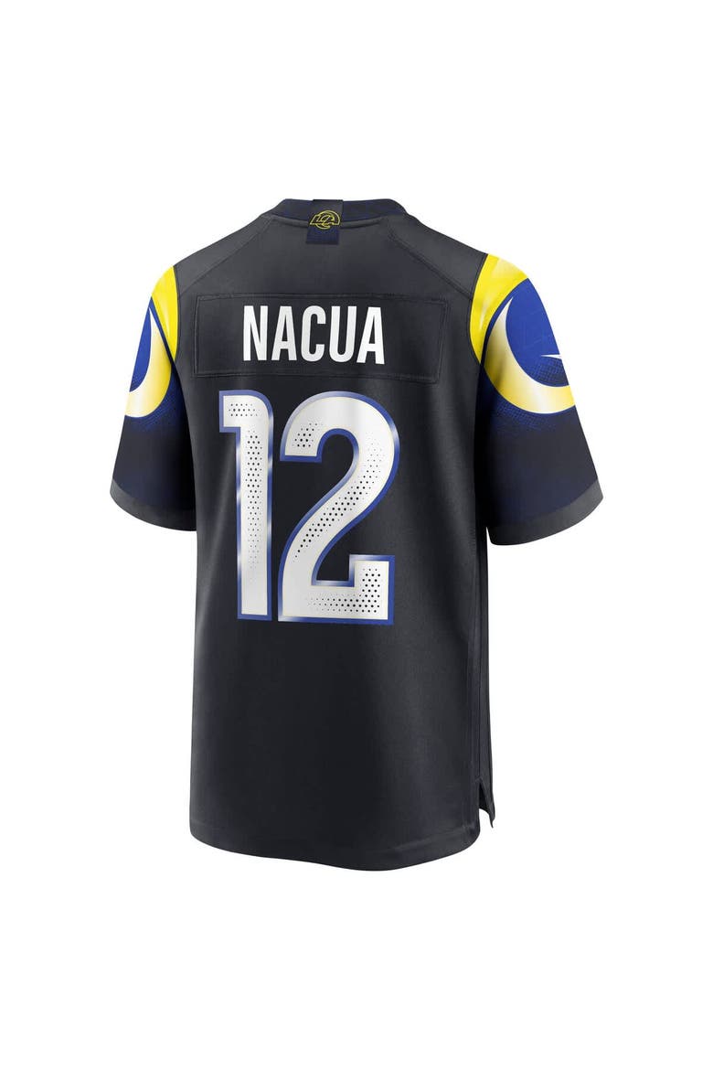 Men's Nike Puka Nacua Midnight Blue Los Angeles Rams 2025 Rivalries Collection Game Jersey, Alternate, color, Dark Blue