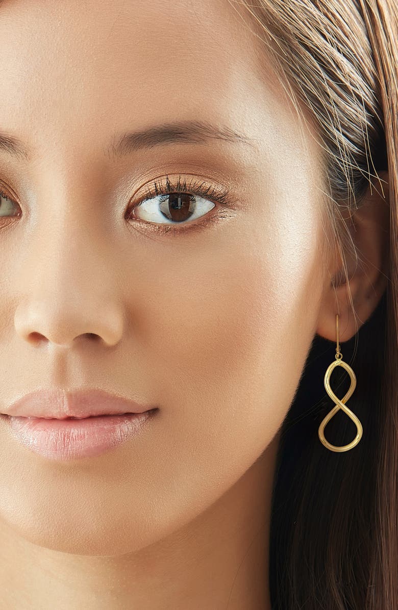 DELMAR Figure Eight Leverback Earrings, Alternate, color, 