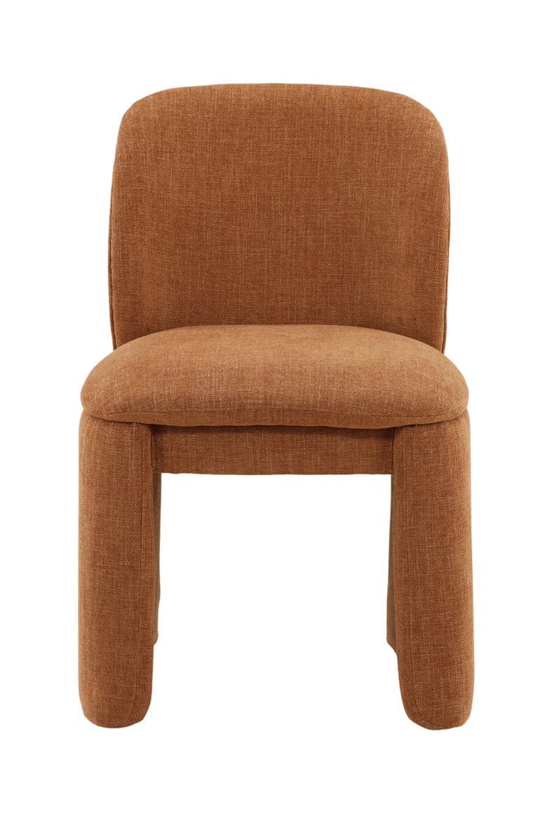 Harlan Basketweave Upholstered Dining Chair, Alternate, color, Terracotta