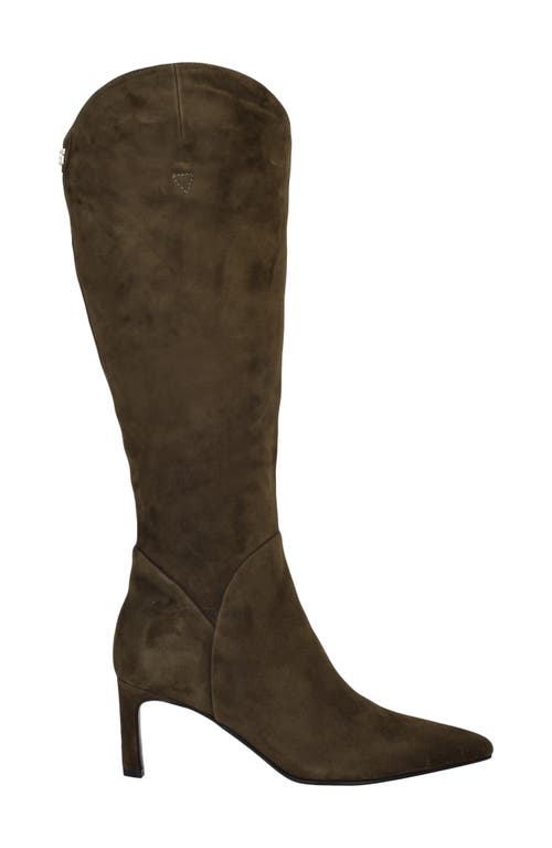 Guess Palisa Knee High Boot In Green
