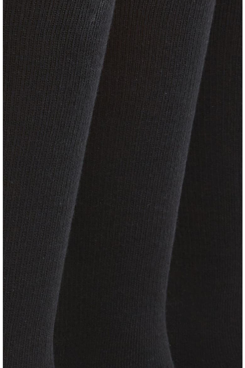 3-Pack Cotton Blend Socks, Alternate, color, BLACK