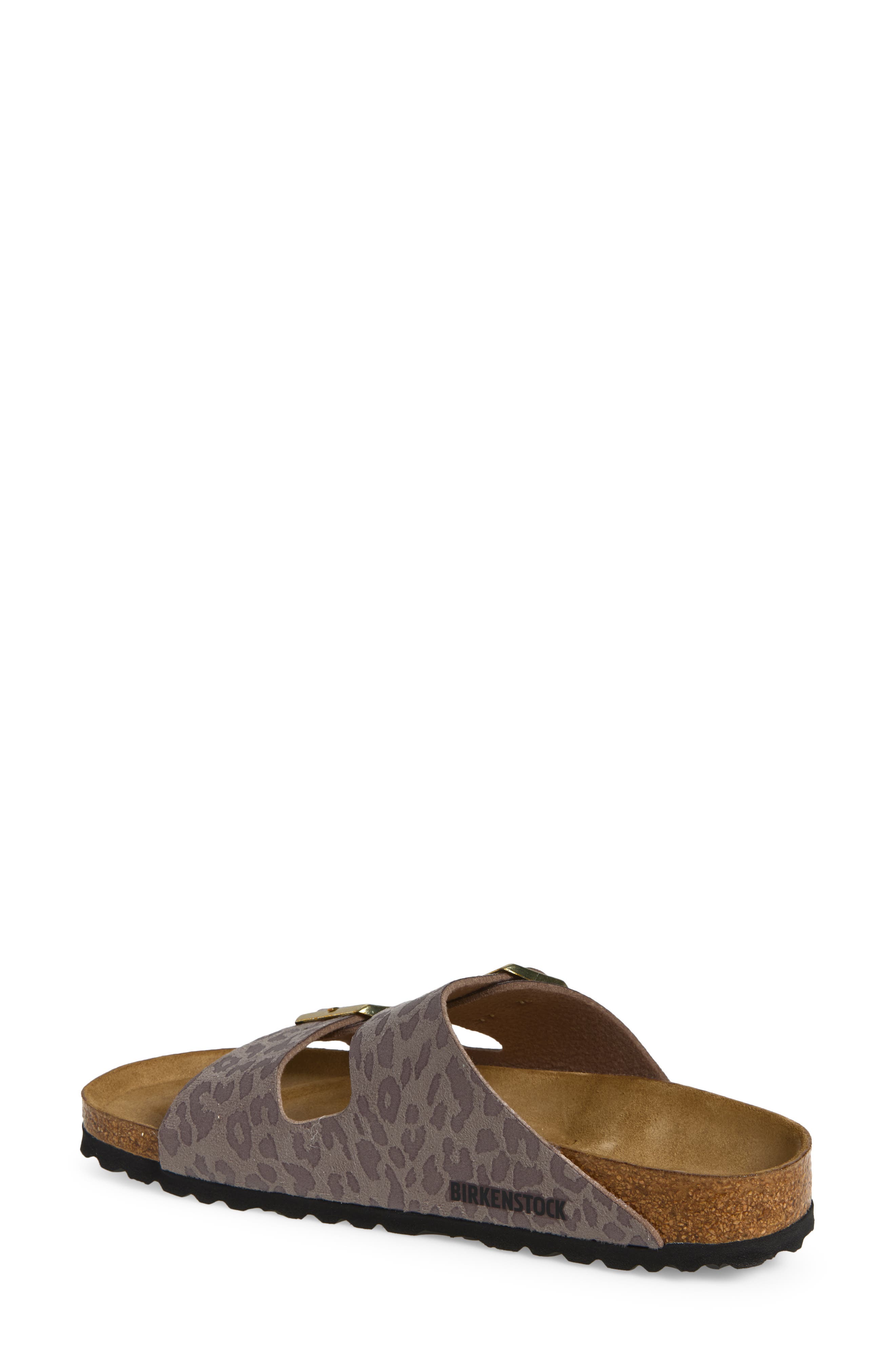Arizona Slide Sandal, Alternate, color, GRAY TAUPE LEOPARD