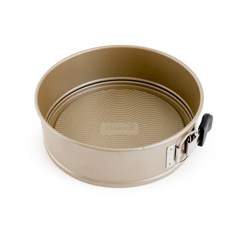 Nonstick Springform Pan with Wave Pattern, Champagne