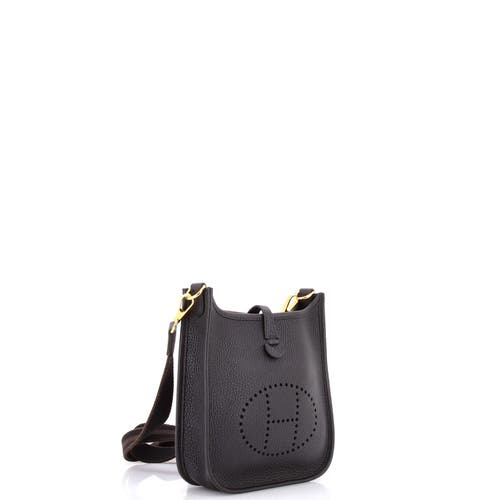 Pre-owned Hermes Hermes Evelyne Bag Gen Iii Clemence Tpm In Black