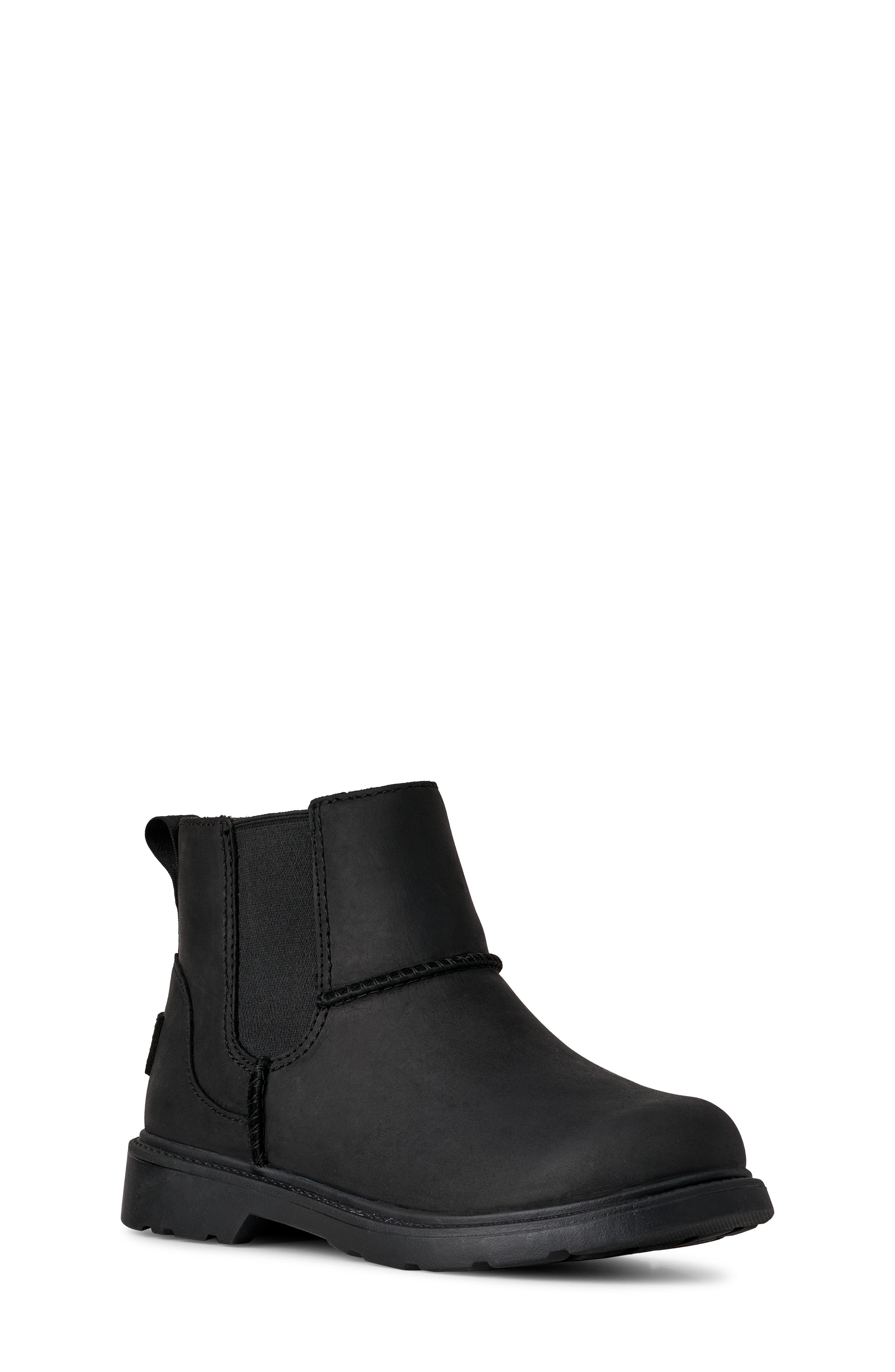 UGG<sup>®</sup> Perry Waterproof Chelsea Boot, Main, color, Black
