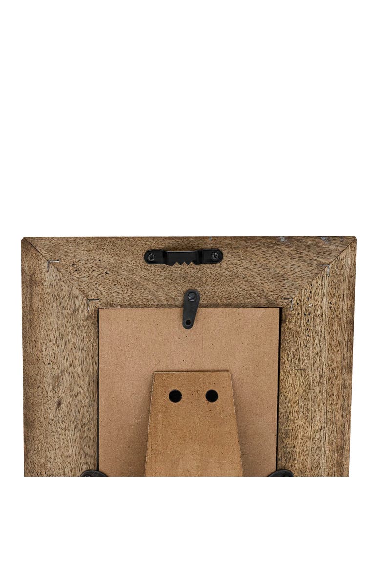 4x4 Black Diamond Picture Frame Mango Wood MDF & Glass, Alternate, color, Brown