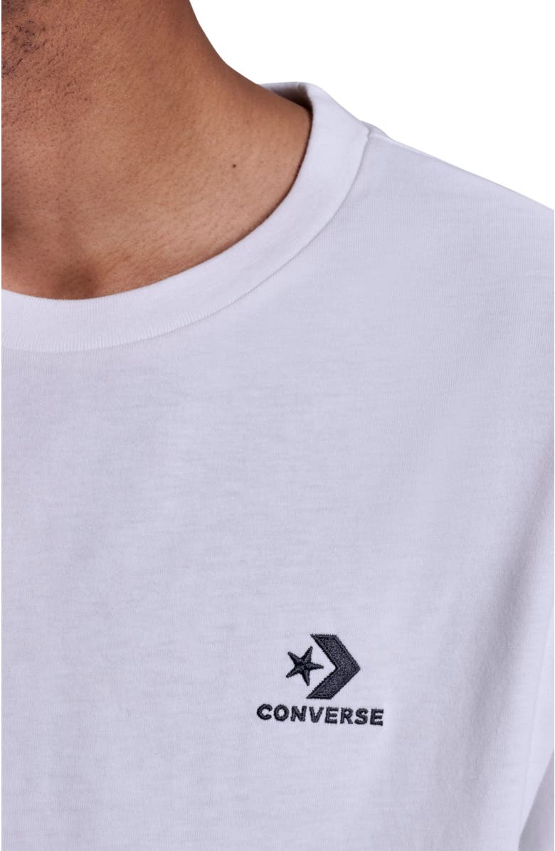 Converse Star Chevron T-Shirt, Alternate, color, White 10A
