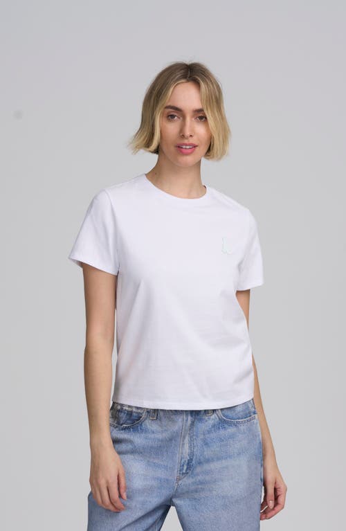 ELLE Collection Graphic Tee in White at Nordstrom, Size Small