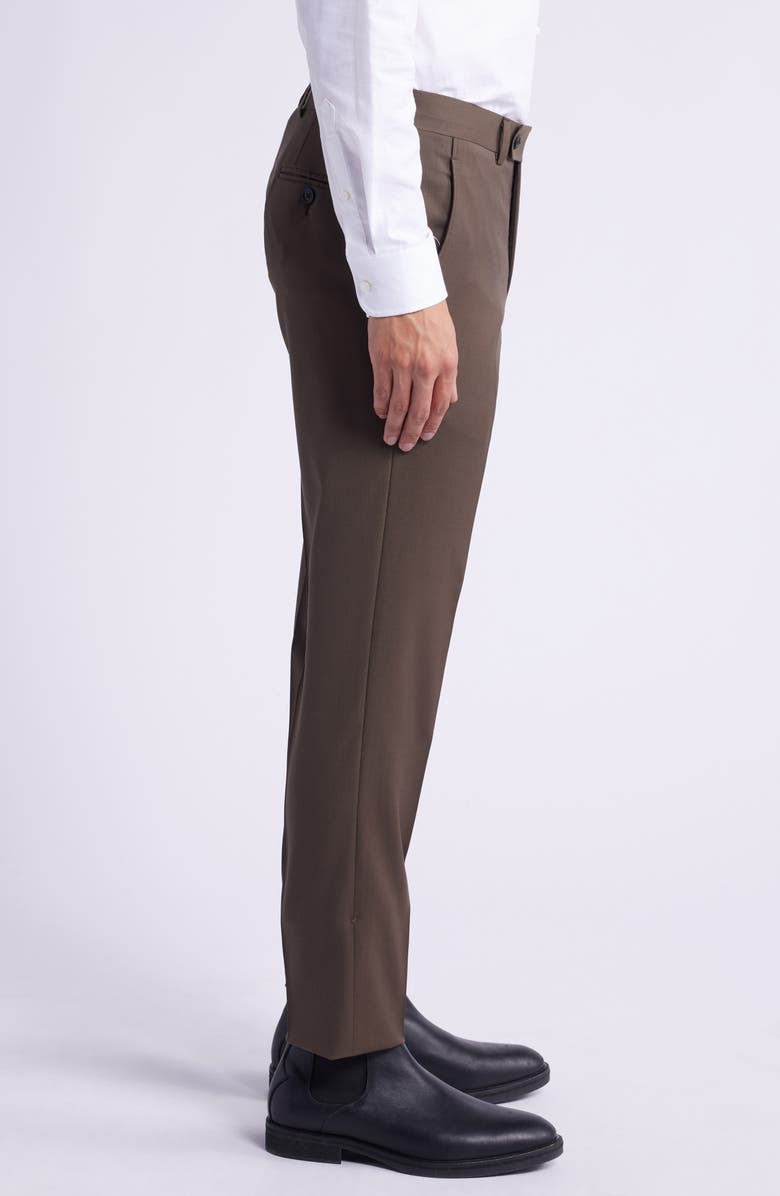 AllSaints Ross Solid Slim Fit Taper Leg Wool Blend Pants, Alternate, color, 