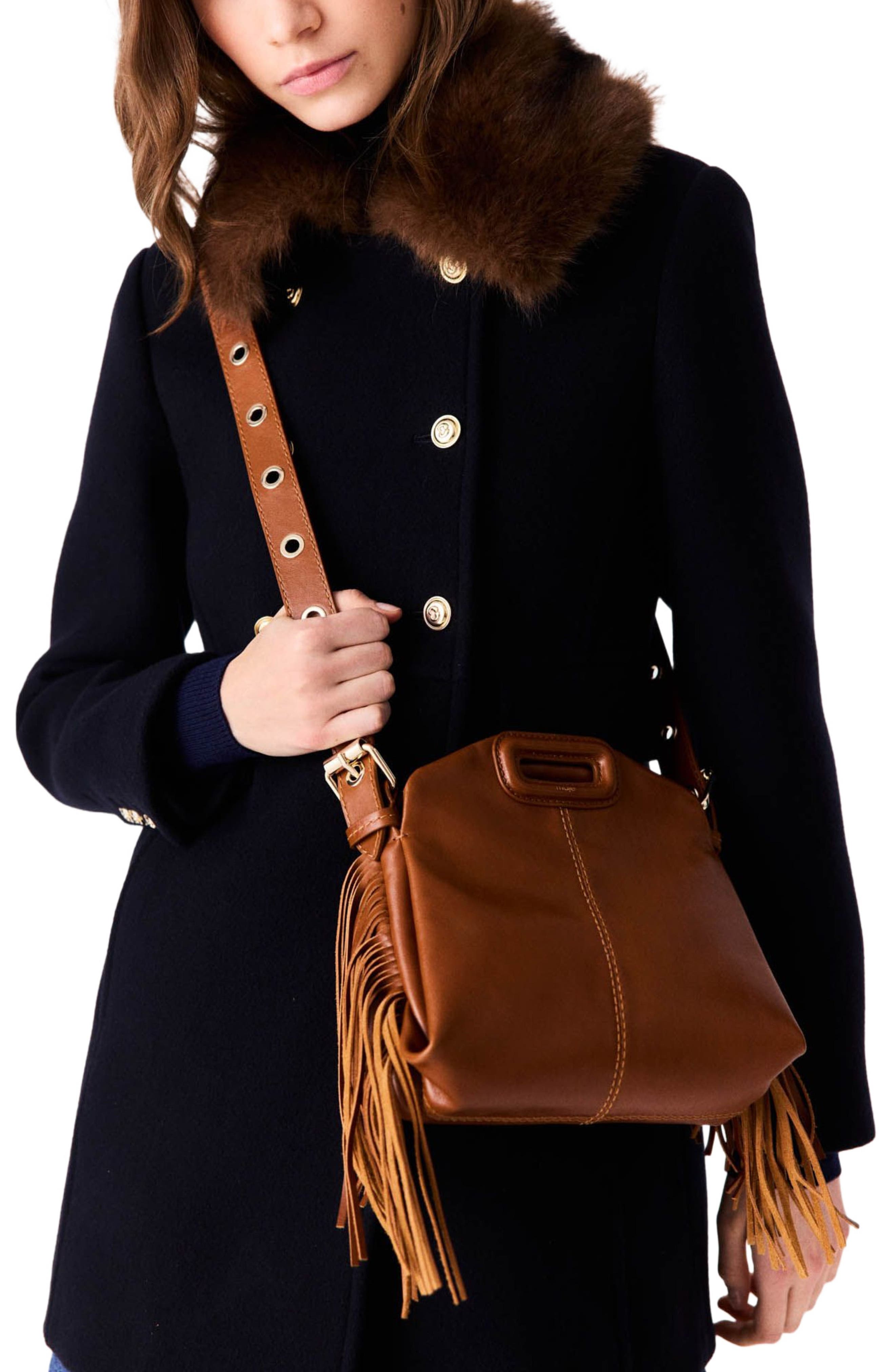 Smooth leather mini Miss M bag, Alternate, color, Tobacco