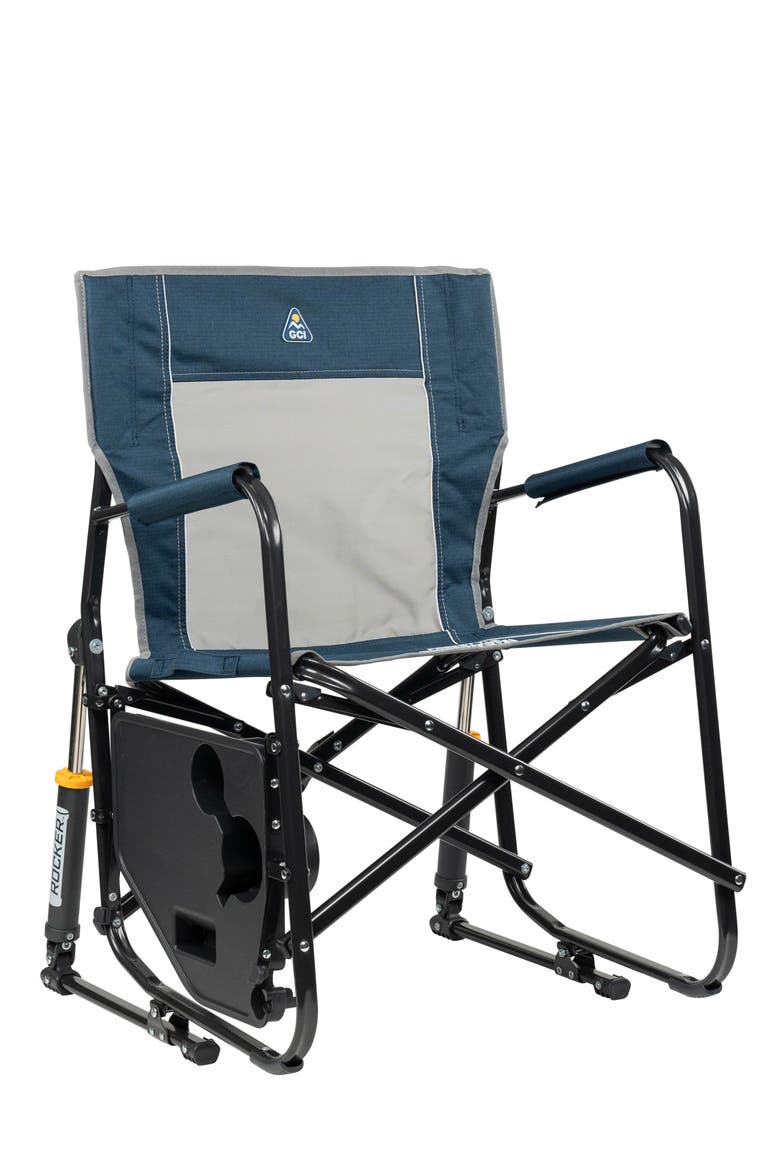 Freestyle Rocker with Side Table, Main, color, Heathered Indigo