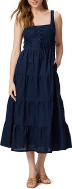 PAIGE Ophella Sleeveless Linen & Cotton Sundress