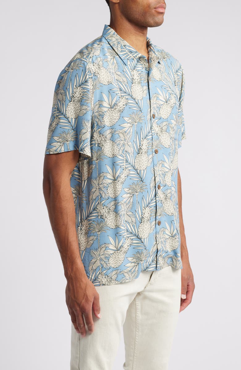 Tommy Bahama Veracruz Cay Pineapple Tropics Camp Shirt, Alternate, color,