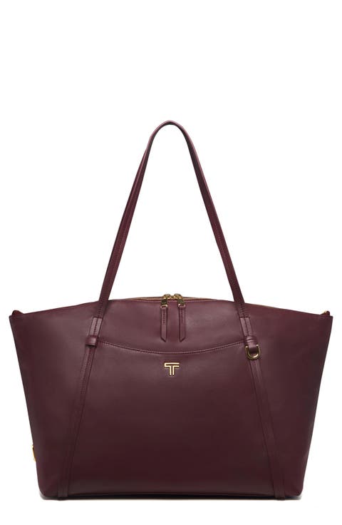 Q Leather Tote