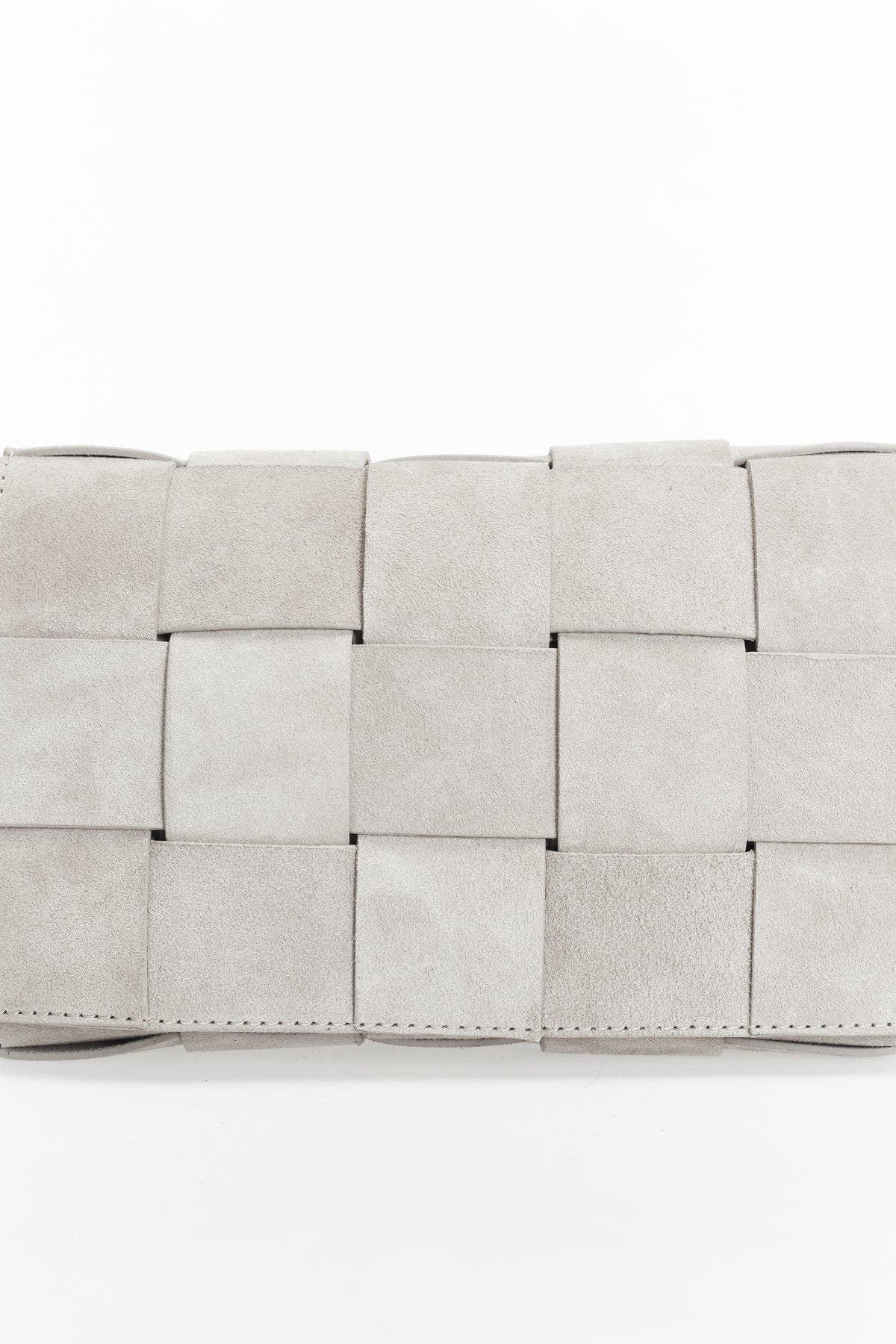 Furniq UK Hoxton Woven Suede Handbag, Alternate, color, Beige